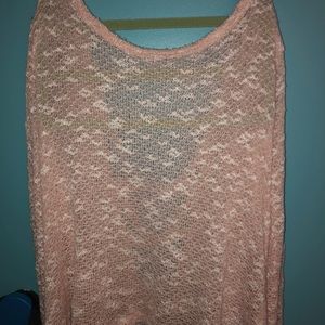 Open-back Pink Sweater